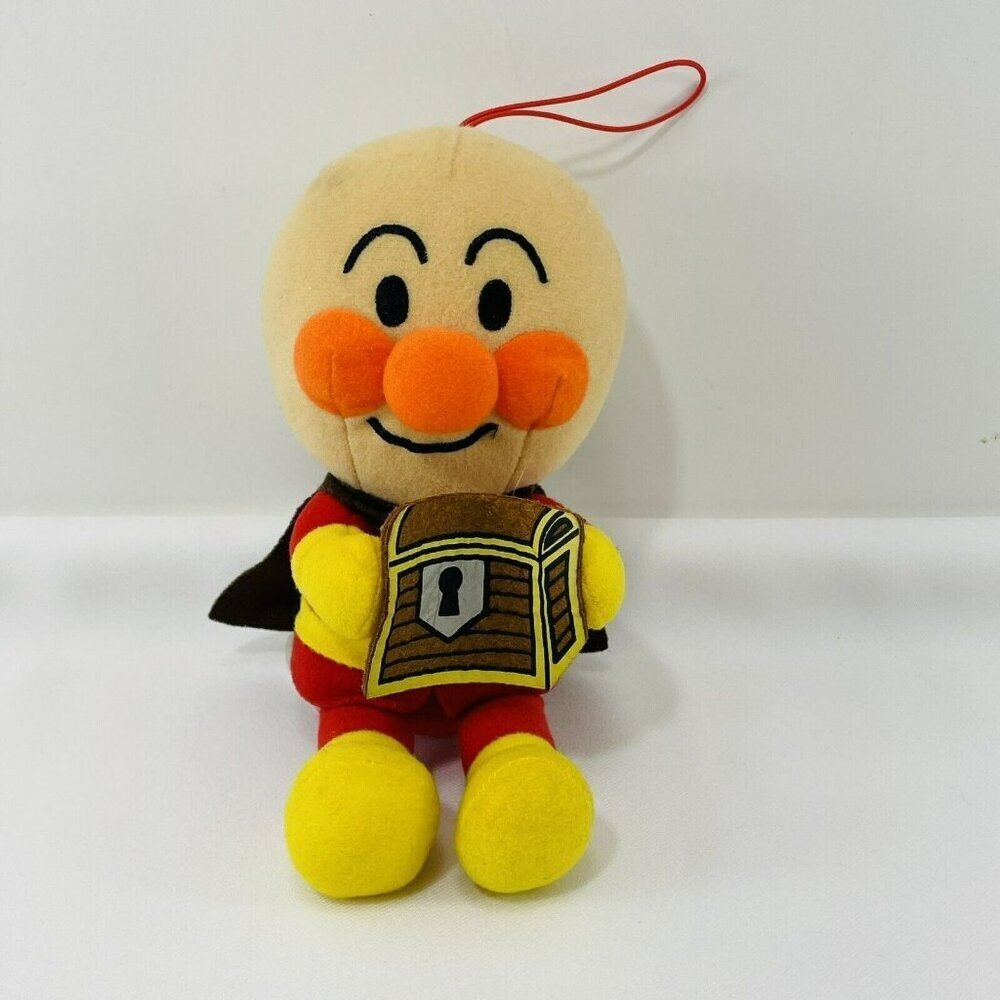 Sega Toys Anpanman Treasure Hunt Box Plush Hang Strap Cord  Anime Big Jumbo XL